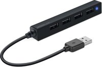 Speedlink SNAPPY SLIM USB 2.0 Hub - 4-poorts - Zwart