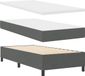vidaXL Boxspringbed met hoofdeinde Donkergrijs 90 x 190 cm Stof