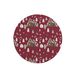 Questo Casa Ronde Digitally Printed Mouse Pad, Non-Slip Base, for Office and Home, Diameter: 22 cm