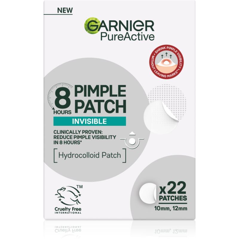Garnier L'OREAL Pure Active Onzichtbare Hydrocolloïde Onvolkomenheden Patches - Vermindert onvolkomenheden in 8 uur - 22 pleisters