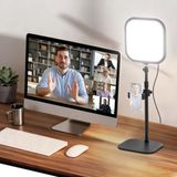 NEEWER Basics Videoconferentielicht, 27,9 cm (10,8 inch), met houder en mobiele telefoonhouder, 15 W Bi-Color Edge Lit Full Screen Desktop Light CRI95+ voor laptop, webcam, zoom, calls, streaming