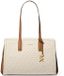 Michael Kors Laila Schoudertas Print Imitatieleer Goudkleurig