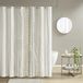 INK+IVY Imani Tufted Chenille 100% Katoen Douchegordijnen Machine Wasbaar, Modern Thuis Badkamer Decor Bad Privacy Scherm, 72 "x 72", Ivoor