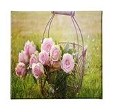 Homemania Muurfoto, bloemen, natuur, voor woonkamer, slaapkamer, meerkleurig, 60 x 3 x 60 cm, HM20KNV60 x 60 – 197, polyester, hout