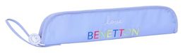 BENETTON Fluithouder, pennenetui, kwaliteit en maximale weerstand, fluit, muziekinstrument, 37 x 2 x 8 cm, Lila, M, Casual