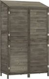 vidaXL Tuinschuur 102x52x174,5 cm massief vurenhout antracietkleurig