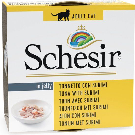Schesir Adult Kattenvoer Tonijn & Surimi - 85g
