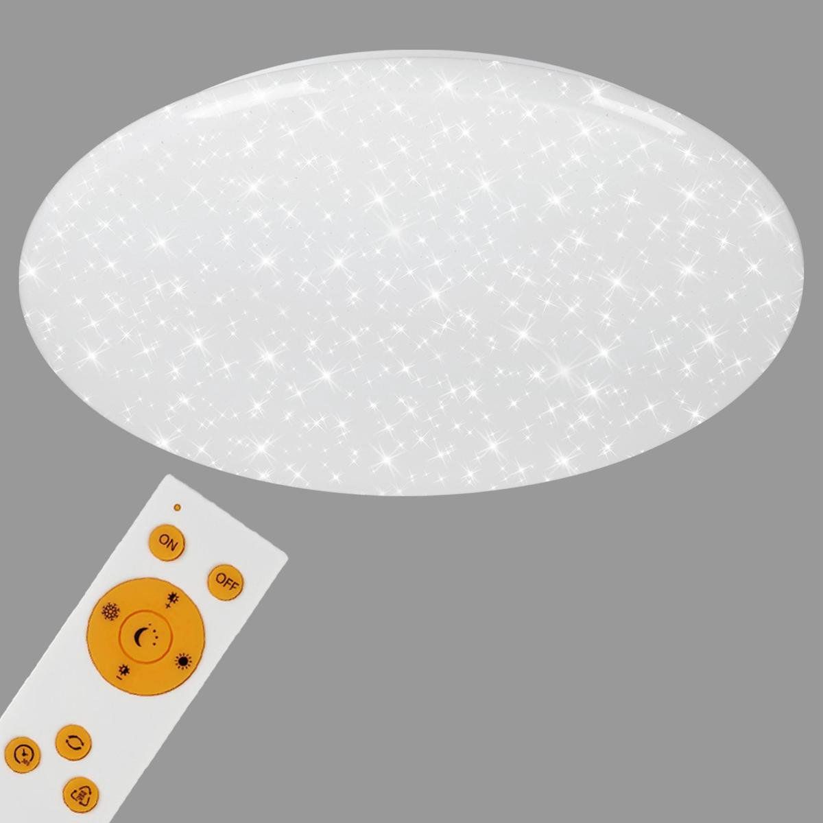 Briloner Leuchten VERB Plafondlamp met sterrenhemel effect - 50W - Dimbaar - Wit
