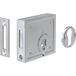 BEVER Opzetslot 150 DIN L/R PZ avec platine de fermeture plate, profondeur de pêne 60mm - 150P