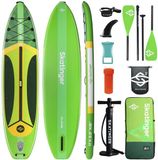Skatinger PLANS green Opblaasbaar Allround SUP Board – Compleet Pakket