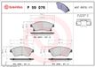 BREMBO Remblokkenset P 59 076 voor Opel Zafira, Mokka, Astra K, Astra J