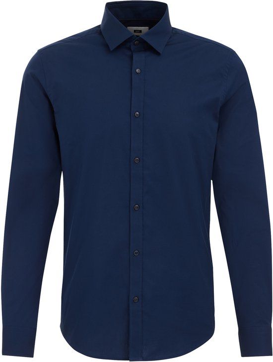 WE Fashion Heren Anti-odour slim fit overhemd met stretch