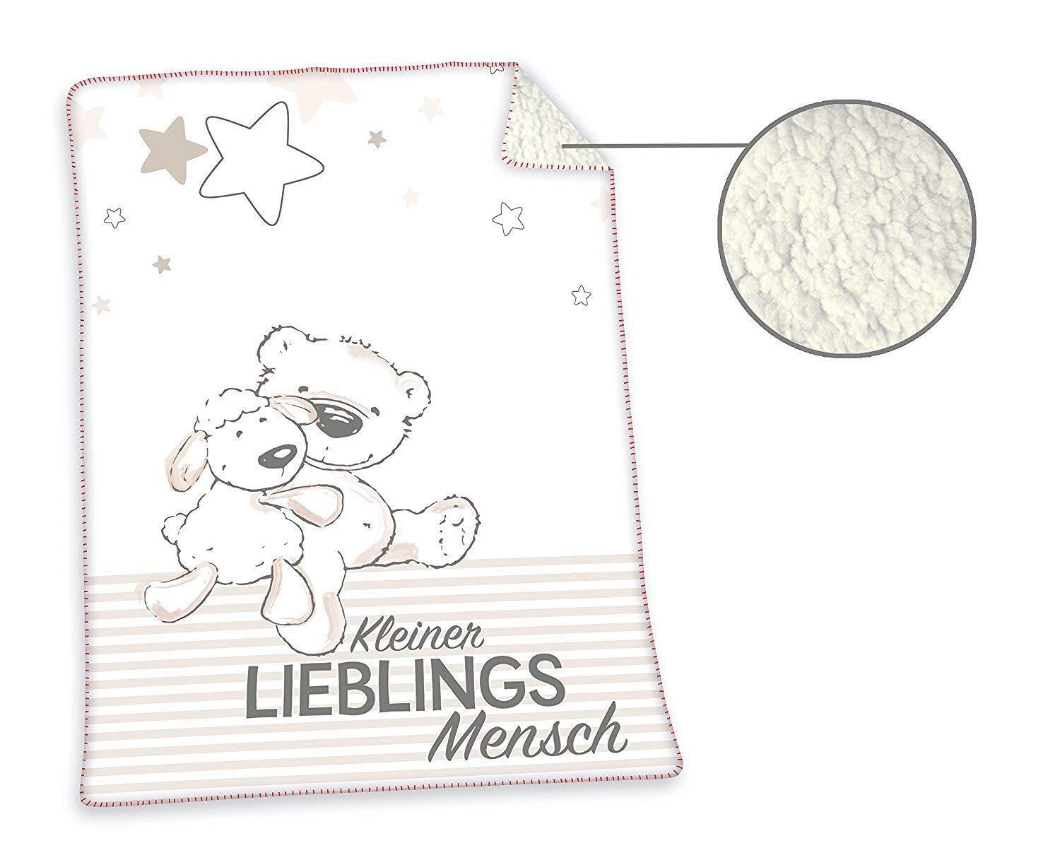 HERDING Favoriete menselijke Soft-Plush deken 75x100 cm