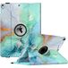 Fintie iPad Air Case (3e Generatie) 10.5 Inch 2019, iPad Pro 10.5 Inch 2017 Hoesje met Ingebouwde Potloodhouder Beschermhoes Auto Sleep/Wake (Emerald Marble)