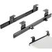 Lafomukea - Glissières à billes pour tablette ou tiroir à clavier sous le bureau, kit de glissières à clavier réglables en hauteur, 35 cm, noir