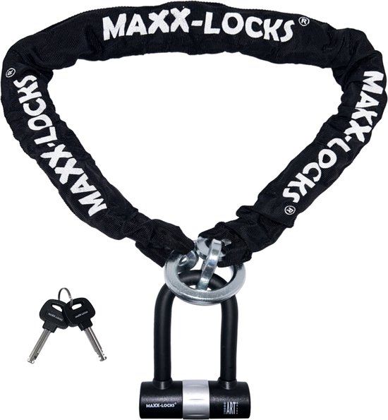 Maxx-Locks Tirau ART 4 Motorslot / Scooterslot - Kettingslot 150 cm - Zwart