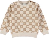 Dirkje Jongens Trui - Angora - Beige - Maat 80
