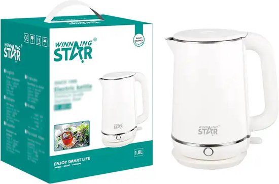 Winning Star ST-6014 - Waterkoker - 1.8l - 1500W - 3 Programma's