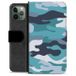 Apple Étui Portefeuille Premium iPhone 11 Pro - Camouflage Bleu