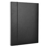 OFFICE PRODUCTS PP A4/40 Verzameldoos met elastiek, type verlengd, kunst-met elastiek, materiaalkarton, pp, fineer, eenzijdig, kleur zwart, formaat A4