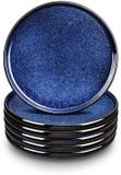 Vicray's 6-delige keramische dinerborden, 25 cm, Sterrenblauw