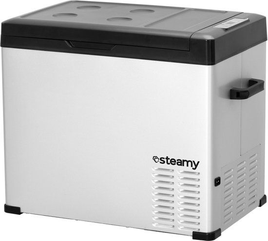 Steamy-E Single Zone Elektrische Compressor Koelbox - 44 liter - Zilver