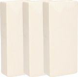 Gerimport Luchtbevochtigers/waterverdampers radiator - 3x stuks - wit - aardewerk - L7,5 x H17,5