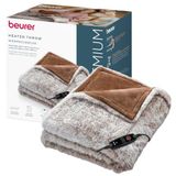 Beurer elektrische bovendeken Arctic Brown, met 2-in-1 design