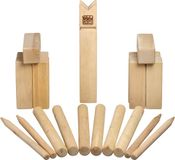 Happy People KUBB Vikingschaakspel 25 Cm Hout Naturel 21-delig