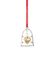 Holmegaard Ann-Sofi Romme kerstbel, glas, helder, 8 cm