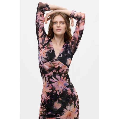 Desigual midi jurk met print - meerkleurig