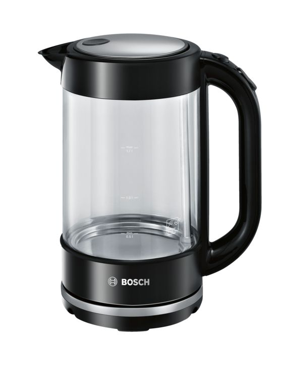 Bosch TWK70B03 Waterkoker - 1.7L - 2400W - Zwart/Transparant