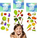 StickerBoo Blije Groenten Set van Kleurrijke Stickers, Stickers voor Kinderen