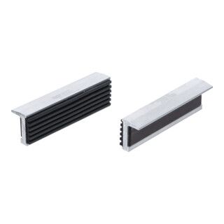 BGS Bankschroef Beschermbekken Aluminium 100mm 2-Delig Rubber Bekleed