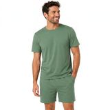 Light & Shade Pyjama met top en korte broek voor heren, Groen, M