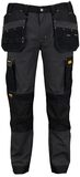 DEWALT Albany Cargobroek voor heren, slim fit, Pro-Stretch Rip Stop Holster, grijs/zwart, 38W / 33L, Grijs/Zwart