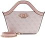 GUESS Lindsey Mini Tote Orchid Logo oud roze handtas schoudertas