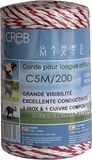 Creb C5M Super Koord Rood/Wit - 1 Koper