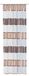 Home fashion trekband sjaal dwarsstrepen, polyester, cappuccino, 245 x 140 cm