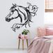 Sticker Mural Tête De Cheval - 307x341 Cm - Noir