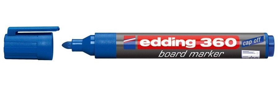 Edding 360 Whiteboard Marker - Blue - Bullet Tip - 1.5-3mm