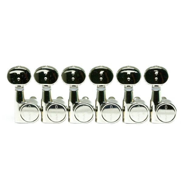 Graph Tech PRN-2731-N0 Ratio Electric stemmechanieken 6-in-line met classic buttons nikkel