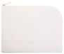 RHODIA 116722C - Etui met Ritssluiting in Imitatieleer - Wit - Maat L (21 x 28 cm)