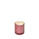 Spaas Kaars in roze getextureerd glas