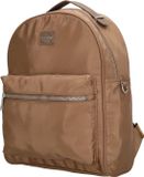 Charm London Odeon Rugzak Dames - Dagrugzak met verstelbare schouderband - Tas van Nylon en Polyester met ritssluiting - Taupe