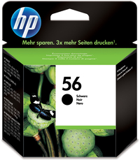 HP 56 Black Inkjet Print Cartridge - Original - Pigment-based ink