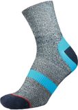 1000 Mile Approach Repreve Double Layer Sock Men's - Navy Marl/Kingfisher - Large