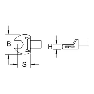 KS Tools KS Tools 14x18mm steeksleutel, 17mm Aantal:1