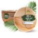 BIOZOYG DTW05509 Snackschaal/soepkom van palmblad, 25 stuks, rond, 425 ml, Ø15 cm, hoogte 5 cm, composteerbaar