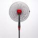 Tornado TSF-18XW Vloerventilator Zwart, Rood